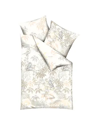 KAEPPEL | Ropa de cama de franela 70x90cm/140x200cm SCHNEEEULE Marrón | beige